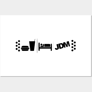 Eat sleep JDM Posters and Art